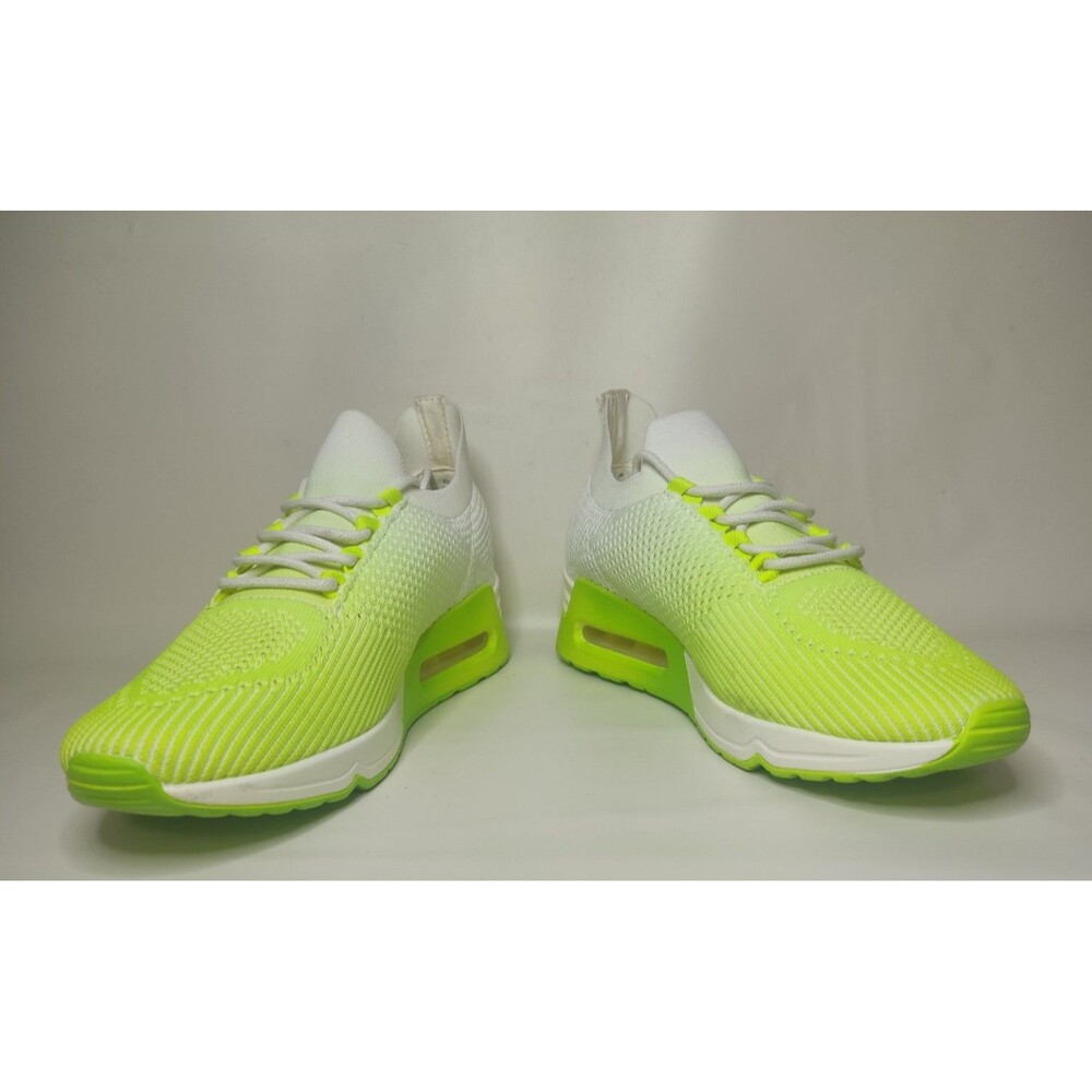 Dkny Ashly Sneakers Neon Green White Women's Shoes Size 7.5